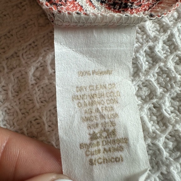 Audrey 3+1 Women’s babydoll dress size small red and white floral spring - Picture 6 of 6